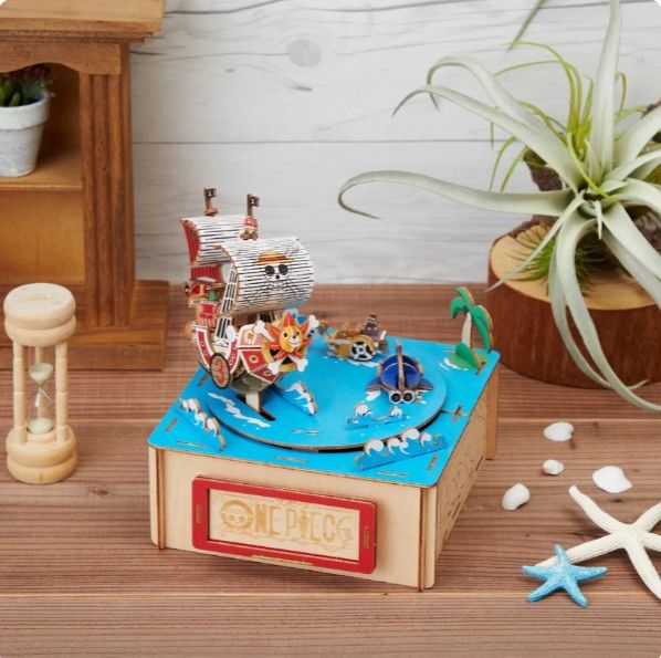 AZO525190 Azone One Piece Straw Hat Crew with Music Box (155 Pcs) Level 4