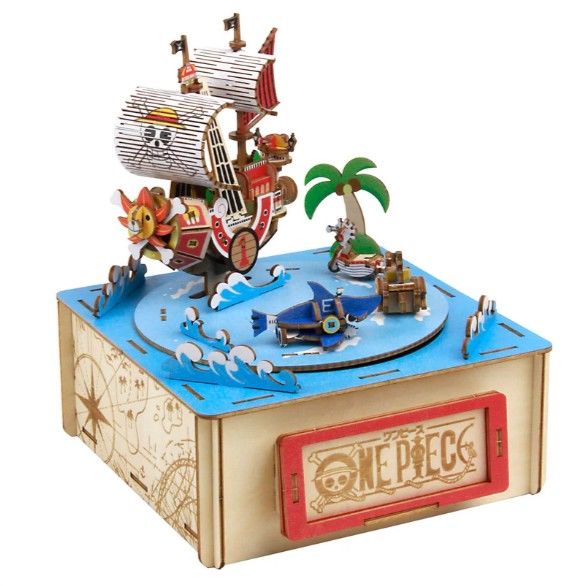 AZO525190 Azone One Piece Straw Hat Crew with Music Box (155 Pcs) Level 4