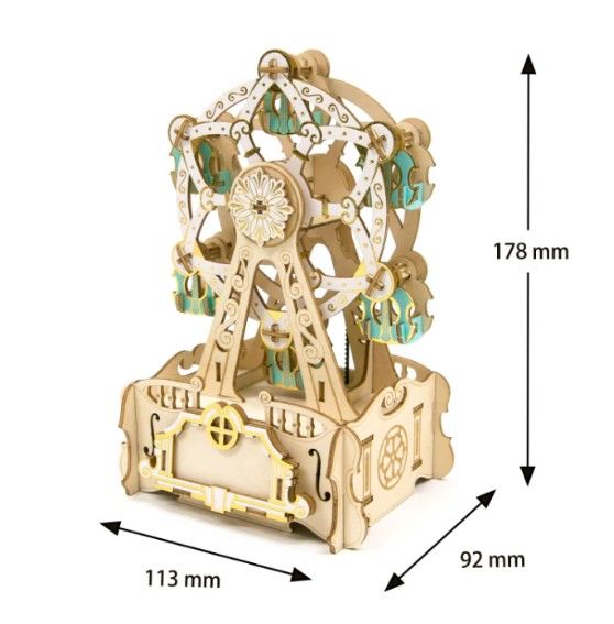 AZO525367 Azone wa-gu-mi Ferris Wheel with Music Box (88 Pieces) Level 3