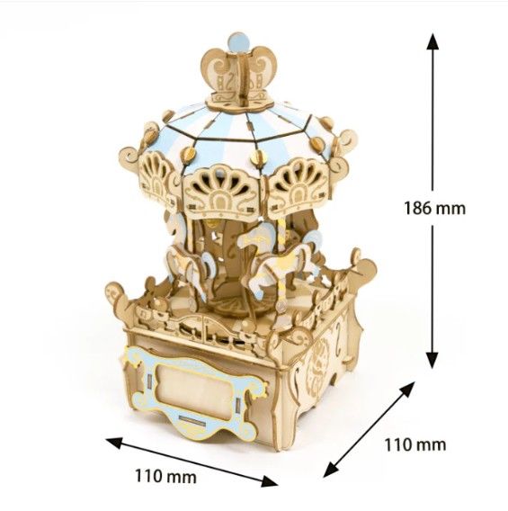 AZO525374 Azone wa-gu-mi Merry-Go-Round with Music Box (102 Pcs) Level 3