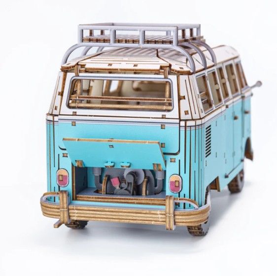 AZO525947 Azone Vintage Volkswagen (T1) Camper Van (395 Pcs) Level - BLUE