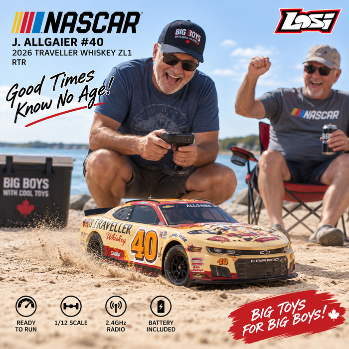 LOS1122640 Losi 1/12 NASCAR J. Allgaier #40 2026 Traveller Whiskey ZL1 RTR