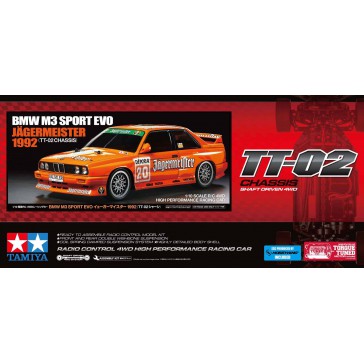 TAM58760 1/10 RC BMW M3 Sport EVO Jagermeister 1992 (TT-02) RE-RELEASE