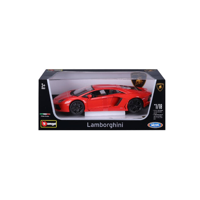 BUR18-11033 Bburago 1/18 Lamborghini Aventador LP 700-4 (Metallic Orange)