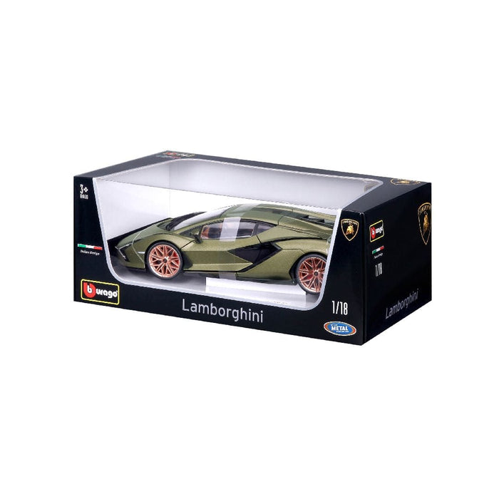 BUR18-11046 Bburago 1/18 Lamborghini Si?n FKP37 (Metallic Matte Green)