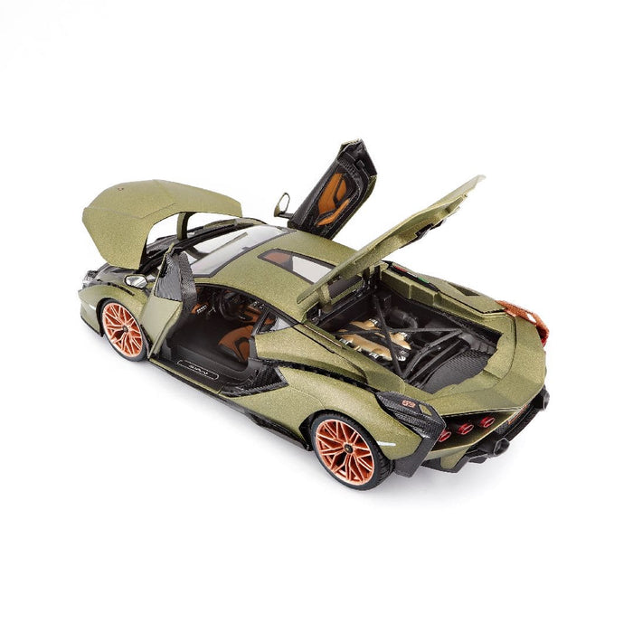 BUR18-11046 Bburago 1/18 Lamborghini Si?n FKP37 (Metallic Matte Green)