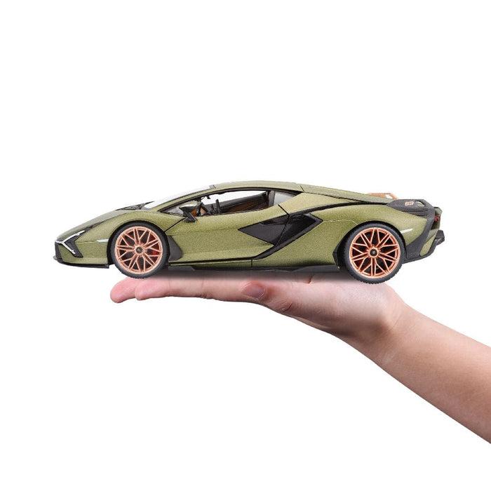 BUR18-11046 Bburago 1/18 Lamborghini Si?n FKP37 (Metallic Matte Green)