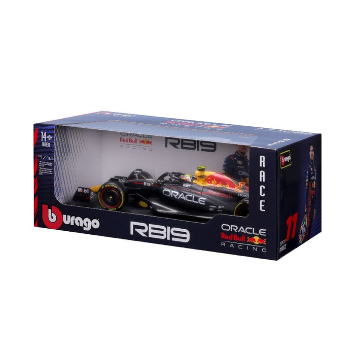 BUR18-18003-P Bburago 1/18 Red Bull RB19 (2023) w/driver (Perez #11)