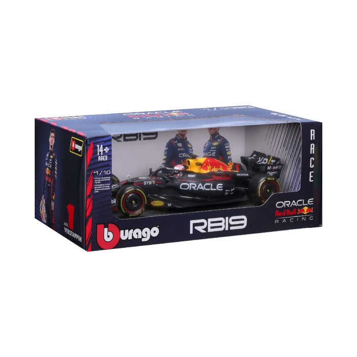BUR18-18003-V Bburago 1/18 Red Bull RB19 (2023) w/driver (Verstappen #1)