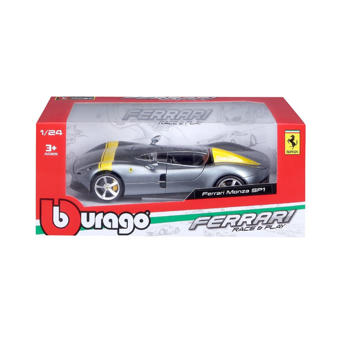 BUR18-26027 Bburago 1/24 R&P Ferrari Monza SP1 (Gray)