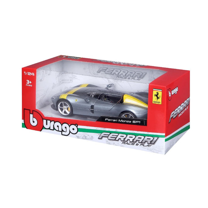 BUR18-26027 Bburago 1/24 R&P Ferrari Monza SP1 (Gray)