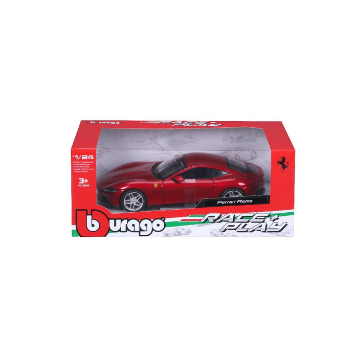 BUR18-26029 Bburago 1/24 R&P Ferrari Roma (Red)
