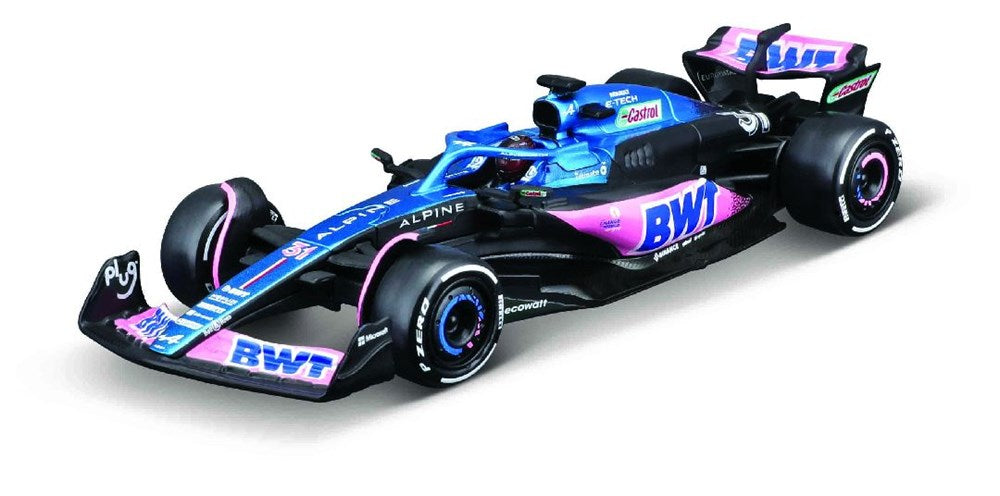 BUR18-38073 Bburago 1/43 Alpine F1 Team A523 (2023) w/ driver (Gasly #