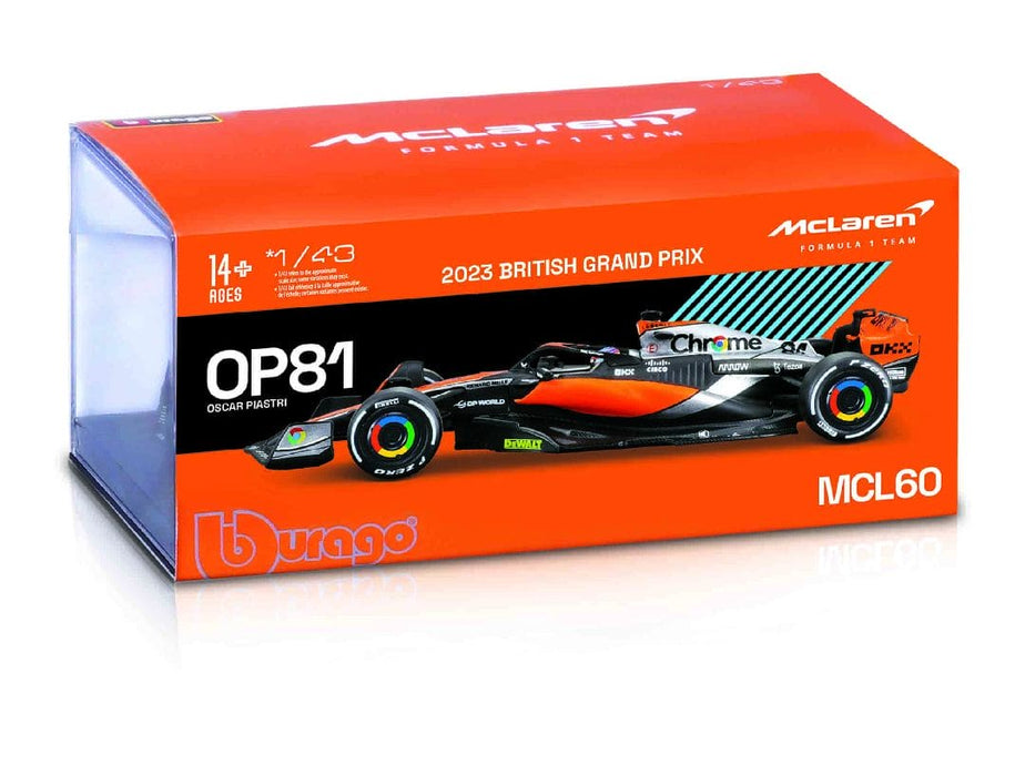 BUR18-38088 Bburago 1/43 McLaren Racing MCL60 (2023) w/ driver (Norris #4)