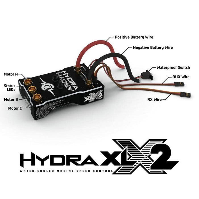 CSE010017300 Castle Creations HYDRA XLX2, 8S, 33.6V ESC, 20A PEAK BEC