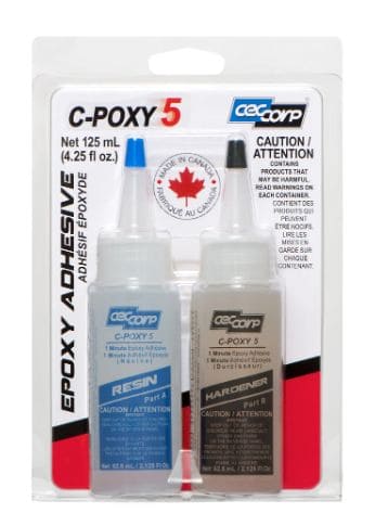 CECE-000566 CECCORP C-Poxy 5, 5 min Epoxy Glue Kit (4.25 oz)