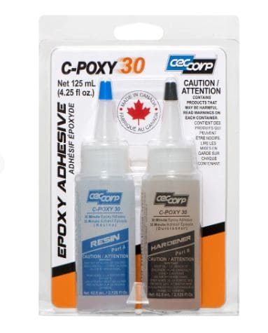 CECE-000573 CECCORP C-Poxy 30, 30 min Epoxy Glue Kit (4.25 oz)