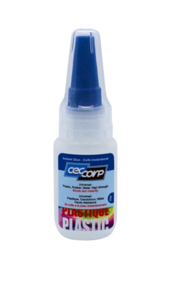 CECI-000078 CECCORP Instant Glue Plastic, Low viscosity (1.05 oz)