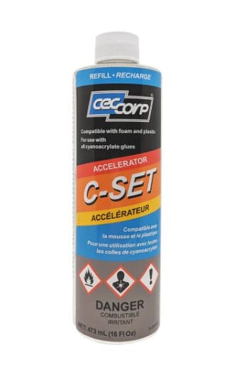 CECS-000887 CECCORP C-Set CA Glue Accelerator Refill - Foam Safe (16 oz)