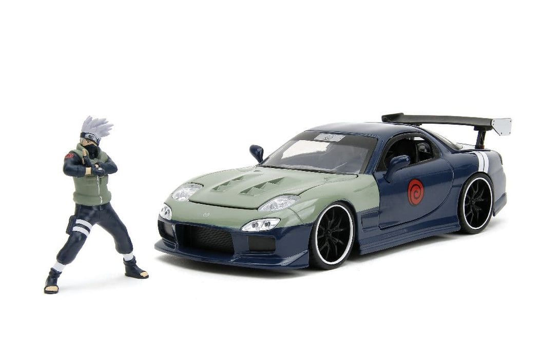 JAD34370 Jada 1/24 "Hollywood Rides" Naruto 1993 Mazda RX-7 with Kakashi Hatake