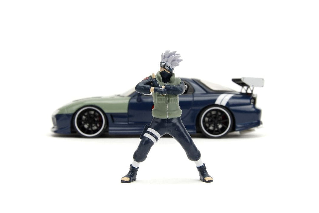 JAD34370 Jada 1/24 "Hollywood Rides" Naruto 1993 Mazda RX-7 with Kakashi Hatake
