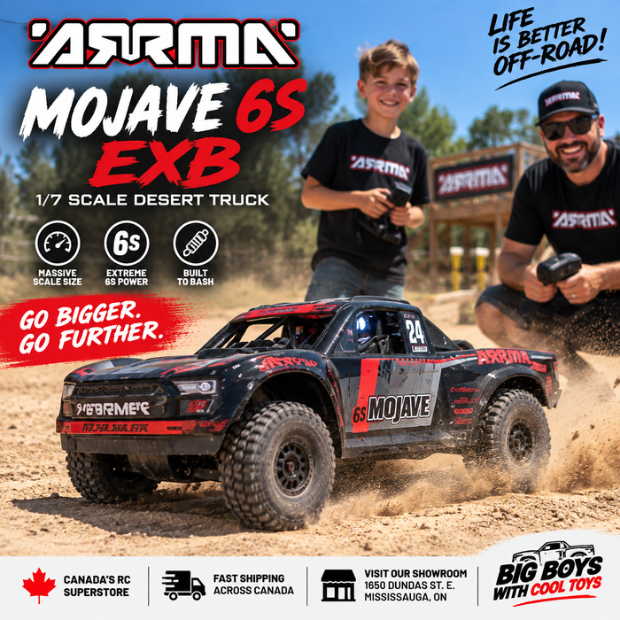 ARA7704V3T1 1/7 ARRMA MOJAVE 6S EXB *YOU will need this to run this truck # SPMXPSS600