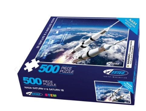 EST0510 Estes Rockets NASA Saturn V & Saturn 1B 500 Piece Puzzle