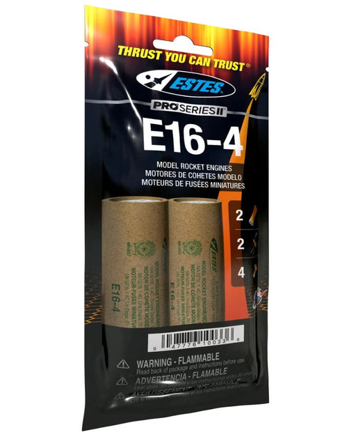 EST10033 Estes Rockets E16-4 29 mm (2 ea) - Bagged