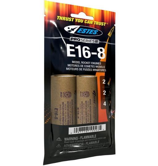 EST10043 Estes Rockets E16-8 29 mm (2 ea) - Bagged