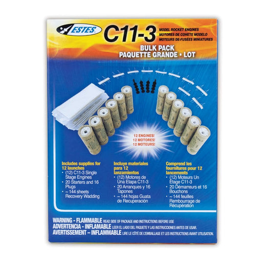 EST1726 Estes Rockets C11-3 Engines (12 pk) (English Only)