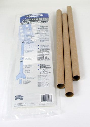 EST3086 Estes Rockets BT-50 Body Tube (3 pk)