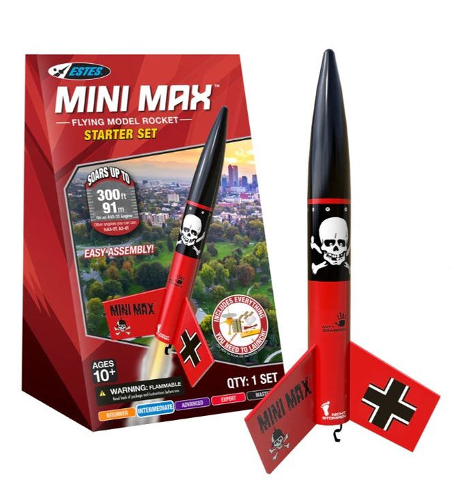 EST5337 Estes Rockets 5337 Mini Der Red Max™ Starter Set - Beginner