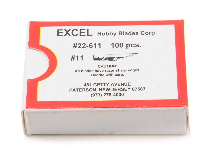 EXL22611A Excel #11 Double Honed Replacement Blades (100)