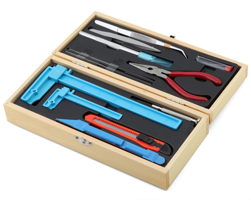 EXL44287 Excel Deluxe Airplane Tool Set w/Wooden Box