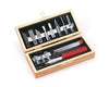 EXL44384 Excel Woodworking Hobby Knives Set w/Wood Box
