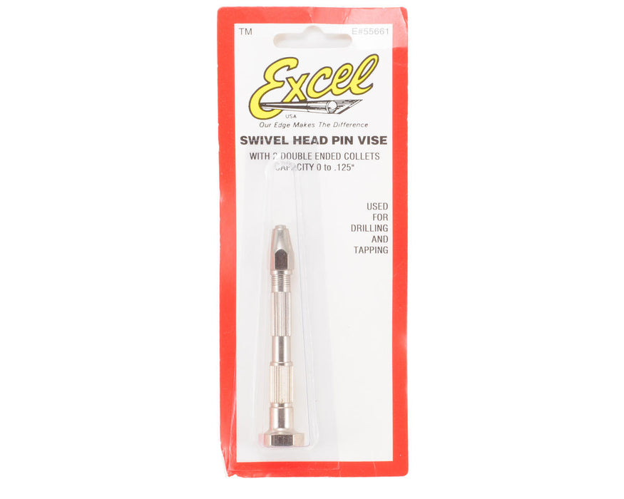 EXL55661 Excel Swivel Head Pin Vise w/4 Chucks