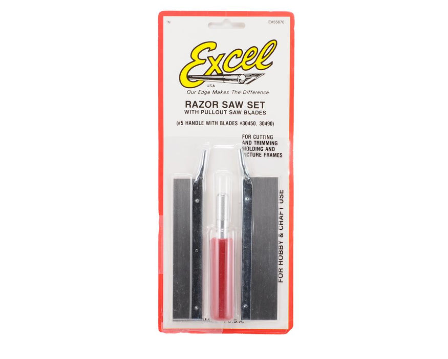 EXL55670 Excel Razor Saw Blades Set w/#5 Handle
