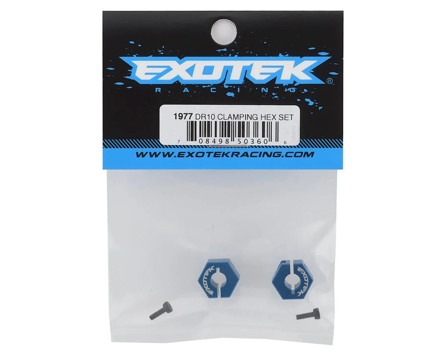 EXO1977 Exotek DR10 Aluminum Rear Clamping Hex (2)