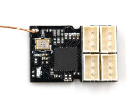 FLYFS-R4M Flysky 2.4Ghz 4 Ch. Receiver w/ ANT (1 way, ext ant, mini rec)