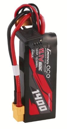 GEA143S60X6GT Gens Ace G-Tech 1400mAh 3S 11.1V 60C LiPo XT60 Plug