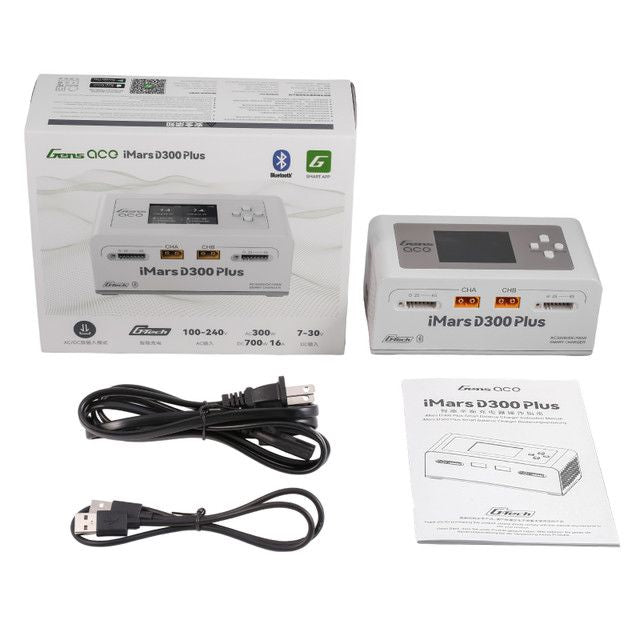 GEA300WPLUS-UW Gens Ace iMars D300 Plus G-Tech AC/DC Balance Charger - White