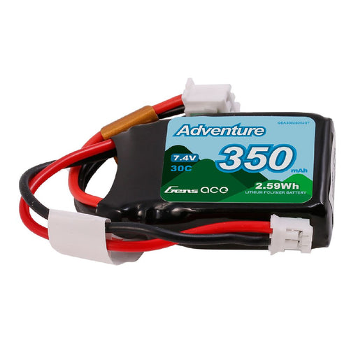GEA3502S30JST Gens Ace Adventure 350mAh 2S 30C 7.4V Lipo with JST Plug