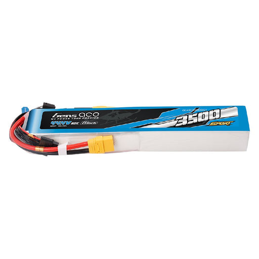 GEA3512S80X9GT Gens Ace Sport G-Tech 3500mAh 12S 80C 44.4V Lipo with XT90-Plug