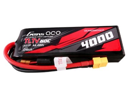 GEA403S60X6GT Gens Ace G-Tech 3S 4000mAh 60C LiPo Battery - XT60 Plug