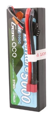 GEA502S10DGT Gens Ace 5000mAh 2S1P 7.4V 100C LiPo Deans Plug