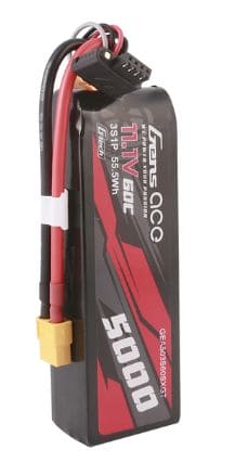 GEA503S60X6GT Gens Ace G-Tech 5000mAh 3S 11.1V 60C Long LiPo XT60 Plug