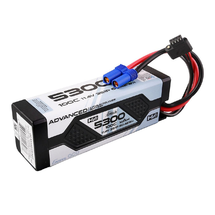 GEA533S10E5GT Gens Ace G-Tech 5300mAh 11.4V 100C 3S1P Lipo With EC5 Plug