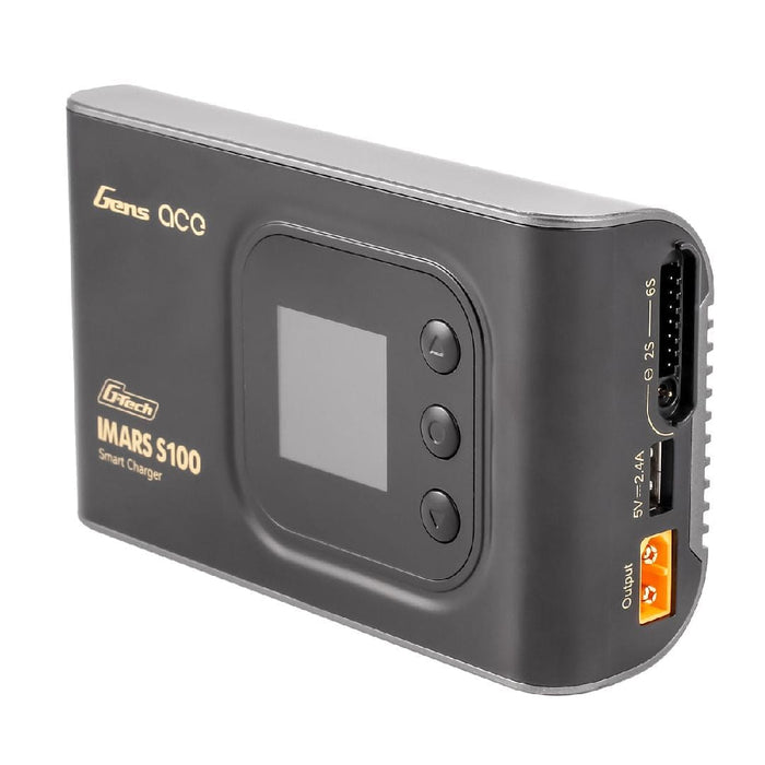 GEAS100-UB Gens Ace IMARS S100 G-Tech AC/DC 10A x 1 Battery Charger- Black