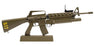 GOA16-GREEN 1/3 Scale Die Cast M16A1 Vietnam Rifle Grenadier Model, Green