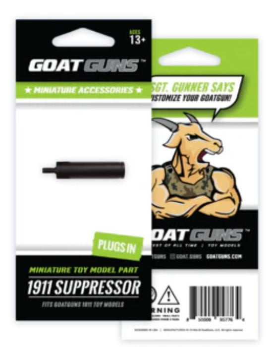 GOA1911-SUPPRESSOR-B Mini 1911 Suppressor, Black, for 1911 Models
